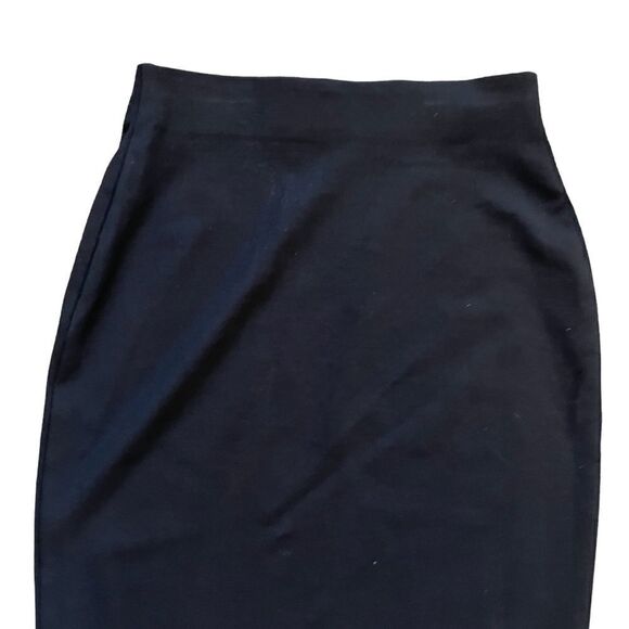 JOSEPH RIBKOFF Black High Waisted Stretch Knee Length Skirt 4 - Picture 4 of 7